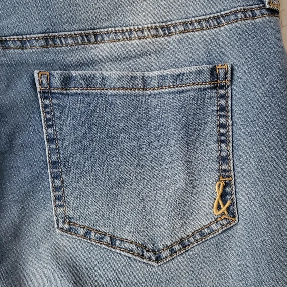 Style & Co. Blue Curve fit Mid rise Tummy control Skinny leg Ripped Jeans sz 10 - Picture 7 of 7